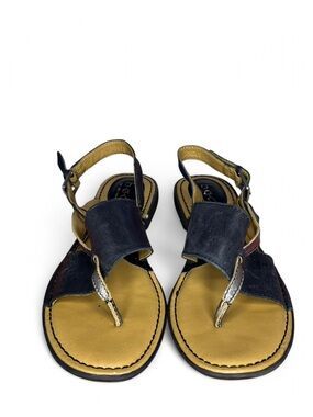 Born Women's Sophina Leather Slingback Sandal Suede Navy Blue - Medium - Size 9